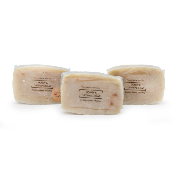 Natural Handmade Soap – Honey & Oatmeal (Gentle Skin Nourishing Bar)